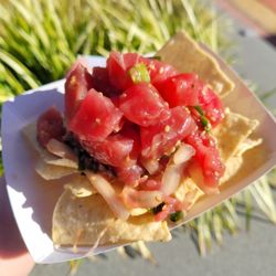 Shoyu ahi poke nacho style