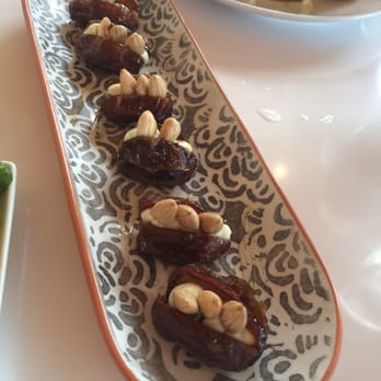 Ocotillo - Medjoul dates with sheeps milk ricotta, honey & marcona almonds - New American Near Me - Phoenix, Arizona Ocotillo - Medjoul dates with sheeps milk ricotta, honey & marcona almonds - New American Near Me - Phoenix, Arizona