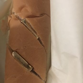 Franklin Giant Grinders - My bread that came with my awful dinner. They put pats of wrapped butter that had been handled with they're hands into the slits of bread - Pizza Near Me - Hartford, Connecticut