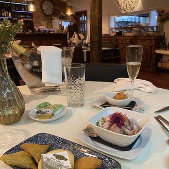 Bota D'água - Complimentary cheese, savory pastries, potato wrapped prawns, and octopus salad. - Seafood Near Me - Viana do Castelo, 16 Bota D'água - Complimentary cheese, savory pastries, potato wrapped prawns, and octopus salad. - Seafood Near Me - Viana do Castelo, 16