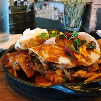 Bosscat Kitchen & Libations - Short rib chilaquiles - New American Near Me - Houston, Texas