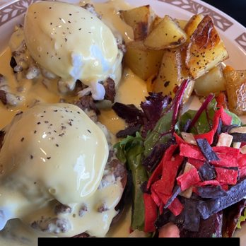 Kikey's Cafe - Eggs benedict with a touch of Mexico. Omg! - Breakfast & Brunch Near Me - Burien, Washington