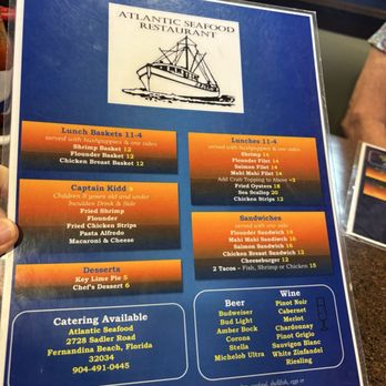 Atlantic Seafood Restaurant - Menu - Seafood Near Me - Fernandina Beach, Florida Atlantic Seafood Restaurant - Menu - Seafood Near Me - Fernandina Beach, Florida