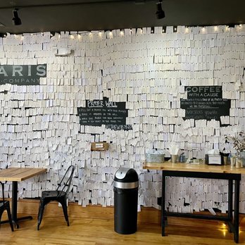 Charis Coffee - Prayer Wall covers an entire wall....ummm....okayyyyyyyy...as long as you're not hung up over stuff like this - Coffee & Tea Near Me - Manteo, North Carolina