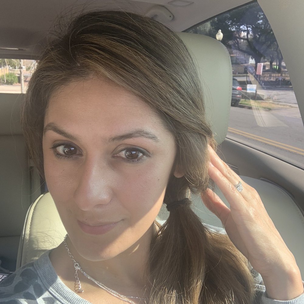 After eyebrow threading with Mona