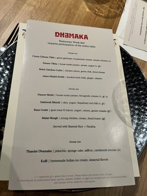 Menu photo 4 Dhamaka New York, NY