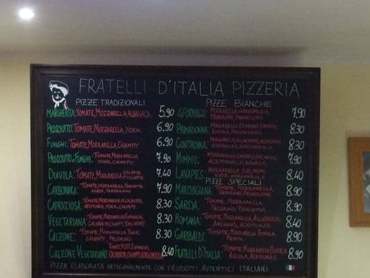 Menu photo 3 Fratelli d'Italia Madrid, M