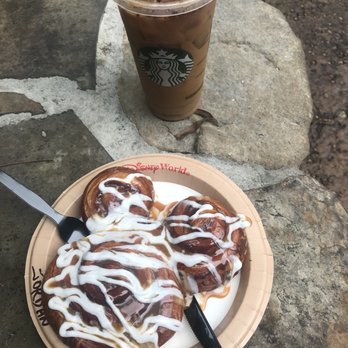 Creature Comforts - Cinnamon roll covered in caramel and frosting - Coffee & Tea Near Me - Lake Buena Vista, Florida
