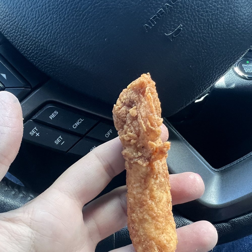 Tiny little chicken finger Tiny little chicken finger