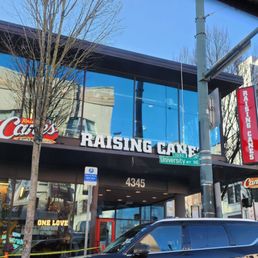 Exterior photo of Raising Cane's Chicken Fingers - Seattle, Washington Exterior photo of Raising Cane's Chicken Fingers - Seattle, Washington
