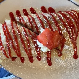 Strawberry crepes