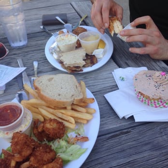 Daddy Maxwell's Diner & Cafe - Coconut shrimp platter and the haddock from Friday Fish Fry - Breakfast & Brunch Near Me - Williams Bay, Wisconsin