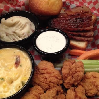 Famous Dave's Bar-B-Que - Combo with beef brisket and wings. - Barbeque Near Me - Addison, Illinois Famous Dave's Bar-B-Que - Combo with beef brisket and wings. - Barbeque Near Me - Addison, Illinois