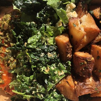 Forage - Salmon, kale and arugula salad, fried potatoes - Salad Near Me - Los Angeles, California