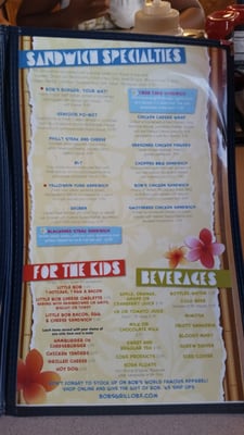 Menu photo 7 Bob's Grill Kill Devil Hills, NC