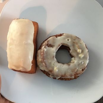 Revolution Doughnuts - Maple buttermilk bar donut (left) and gingerbread cake donut (right - seasonal). - Donuts Near Me - Decatur, Georgia