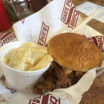 Dave Poe's BBQ - Lunch Combo - Pork sandwich, Macaroni and cheese & Large Drink for $8.45! - Barbeque Near Me - Marietta, Georgia Dave Poe's BBQ - Lunch Combo - Pork sandwich, Macaroni and cheese & Large Drink for $8.45! - Barbeque Near Me - Marietta, Georgia