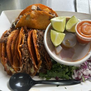 Taqueria Cerró Azul - Our Quesabirria order of 4 - Food Trucks Near Me - Elgin, Texas Taqueria Cerró Azul - Our Quesabirria order of 4 - Food Trucks Near Me - Elgin, Texas