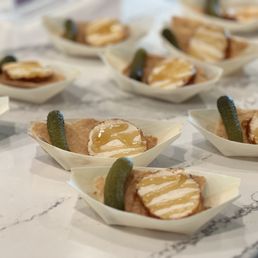 Small pite sample of cheese
