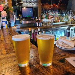 Crust Wood Fired Pizza - Couple of cold IPA drafts