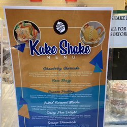 Delicious Sweets Bakeshop - Shake menu