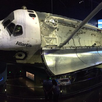 Space Shuttle Atlantis - Panoramic view of Atlantis, inside the Space Shuttle Atlantis Exhibit building - Landmarks & Historical Buildings Near Me - Merritt Island, Florida Space Shuttle Atlantis - Panoramic view of Atlantis, inside the Space Shuttle Atlantis Exhibit building - Landmarks & Historical Buildings Near Me - Merritt Island, Florida