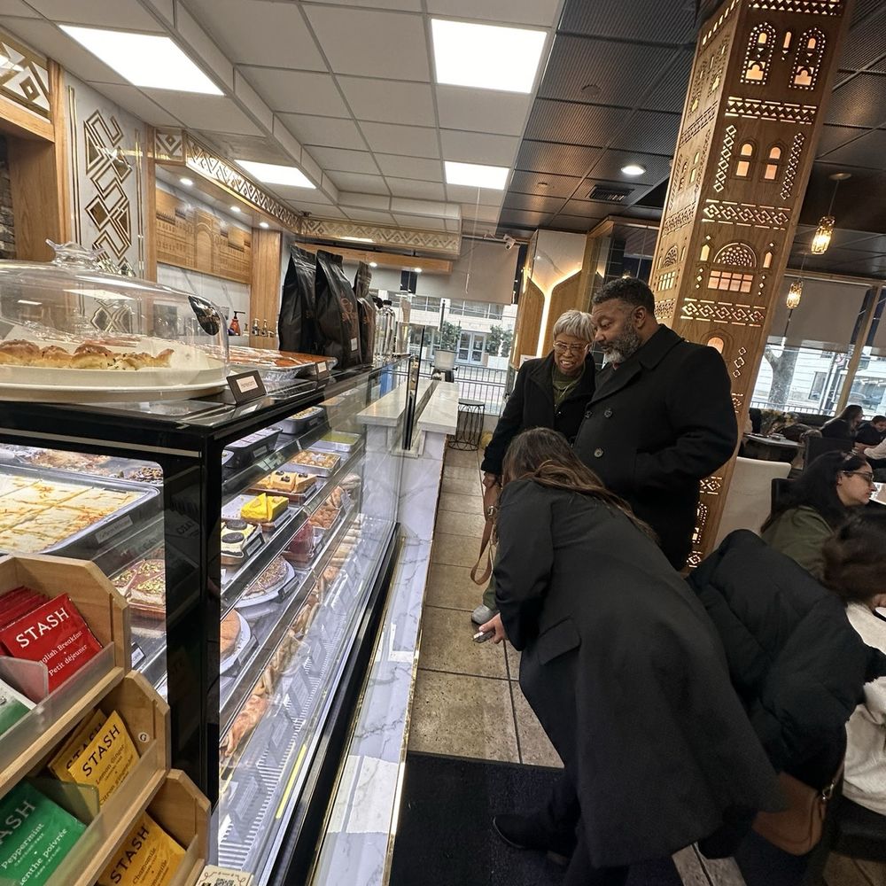 Inside at the counter Inside at the counter