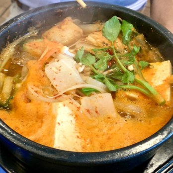 Jang Dok Dae - Mushroom Stew with choice of vegetables or pork $15.50. 4* - Korean Near Me - Flushing, New York Jang Dok Dae - Mushroom Stew with choice of vegetables or pork $15.50. 4* - Korean Near Me - Flushing, New York