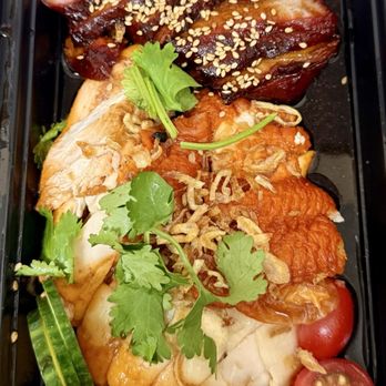 Uncle Ray's - Combo Trio Chicken Rice - Singaporean Near Me - New York, New York Uncle Ray's - Combo Trio Chicken Rice - Singaporean Near Me - New York, New York