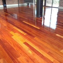 Steve's Hardwood Floors - Brazilian cherry. Dry fast oil-based sealer.