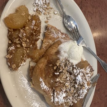 The Toasted Yolk Cafe - Granola Apple French Toast - Breakfast & Brunch Near Me - Conroe, Texas The Toasted Yolk Cafe - Granola Apple French Toast - Breakfast & Brunch Near Me - Conroe, Texas