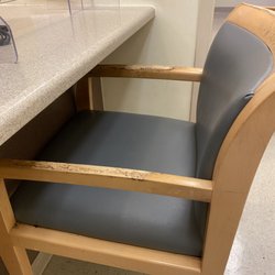 The Ruth M Rothstein Core Center - Every person who checks in sits in one of these dirty chairs!