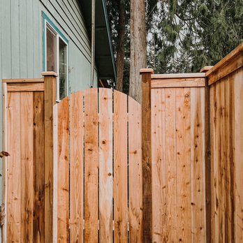 NW Caliber Fence - Round top gate - Fences & Gates Near Me NW Caliber Fence - Round top gate - Fences & Gates Near Me