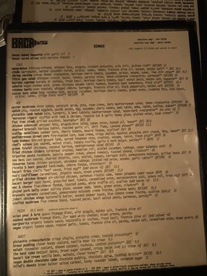 Menu photo 1 Bacari W 3rd Los Angeles, CA