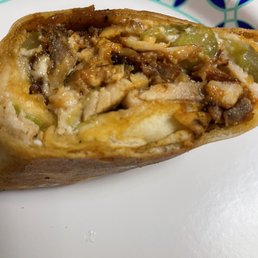 Close up of the Chicken Shawarma Close up of the Chicken Shawarma