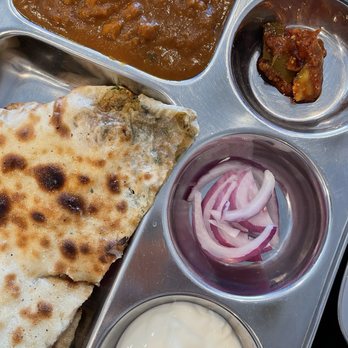 Curry Lounge - Amritsari Kulcha with Chole - Indian Near Me - Artesia, California Curry Lounge - Amritsari Kulcha with Chole - Indian Near Me - Artesia, California