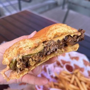 Heavy Handed - My cheeseburger meal. Over all 4/10. Cheeseburger was too sweet and fries weren't very flavorful. IMO. - American Near Me - Santa Monica, California Heavy Handed - My cheeseburger meal. Over all 4/10. Cheeseburger was too sweet and fries weren't very flavorful. IMO. - American Near Me - Santa Monica, California