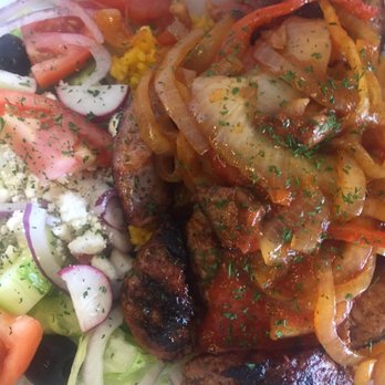 Two Greeks To Go - Back at Two Greeks, just had their sausage with peppers, onions over rice..delicious! - Food Trucks Near Me Two Greeks To Go - Back at Two Greeks, just had their sausage with peppers, onions over rice..delicious! - Food Trucks Near Me