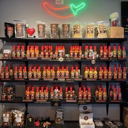 Revolutionary Hot Sauce Eatery & Brewpub - The sauces and such.