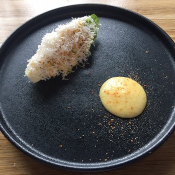 jöro - Gem lettuce hearts with koji and smoked scallop roe shaved over the top. Served with a Caesar style dip - Wine Bars Near Me - Sheffield, XSY jöro - Gem lettuce hearts with koji and smoked scallop roe shaved over the top. Served with a Caesar style dip - Wine Bars Near Me - Sheffield, XSY