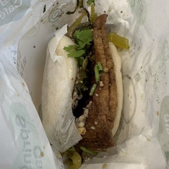 Spring Cafe - Braised Tofu Skin Bao Bun - Vegan Near Me - New York, New York Spring Cafe - Braised Tofu Skin Bao Bun - Vegan Near Me - New York, New York