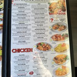 El Jinete - Menu