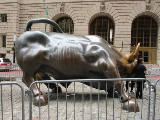 Charging Bull by null