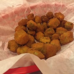 Chicken Bonz - The fried okra is AMAZING! Mmm, looking at this picture makes me want more.