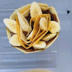 Fresh Banana Crepe.