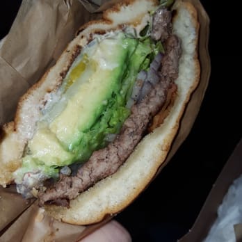 The Original Tops - Avocado bacon burger cut in half plenty of avocado - Burgers Near Me - Pasadena, California The Original Tops - Avocado bacon burger cut in half plenty of avocado - Burgers Near Me - Pasadena, California