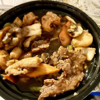 T Jin China Diner - The Four Treasure (minus 1 serving - kiddo was hungry - was non-spicy) This is similar to Combo Kung Pao minus peanuts, celery) - Chinese Near Me - Spring, Texas T Jin China Diner - The Four Treasure (minus 1 serving - kiddo was hungry - was non-spicy) This is similar to Combo Kung Pao minus peanuts, celery) - Chinese Near Me - Spring, Texas
