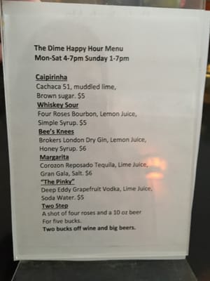 Menu photo 5 The Dime Bar Gainesville, FL