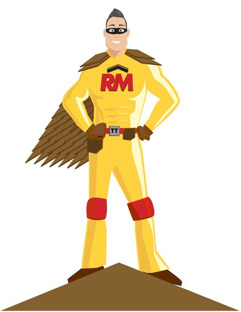 Slide of The Roof Man