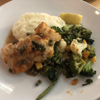 Poseidon - Grilled Gulf Grouper East Coast Style - gluten-free & delicious. Cooked perfectly! - Seafood Near Me - Hilton Head Island, South Carolina